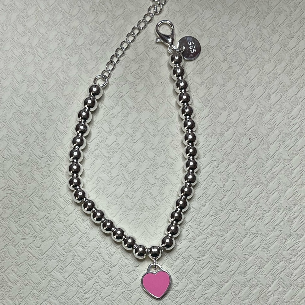 NET Silver Heart Bracelet